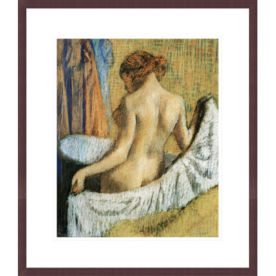 «After the Bath» par Edgar Degas, impression giclée sur cadre