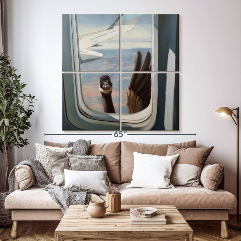 Brampt Friendly Skies, 50" H x 50" W