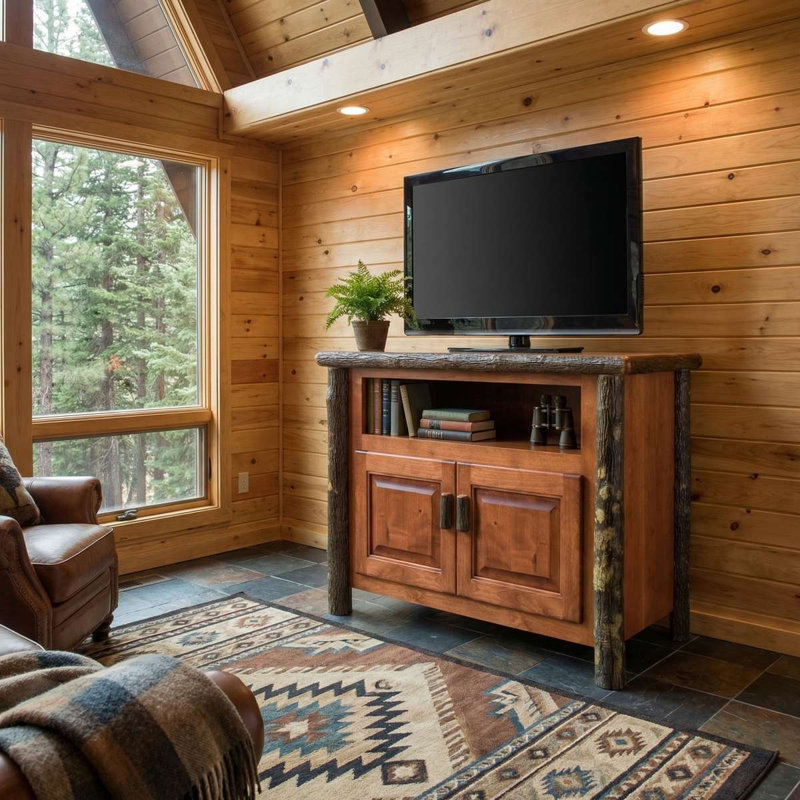 Meuble télé Fireside Lodge Hickory, Espresso