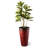 23.75"H Set of 2 Oversized Wavy Texture Red Tall Plastic Planter-347168033