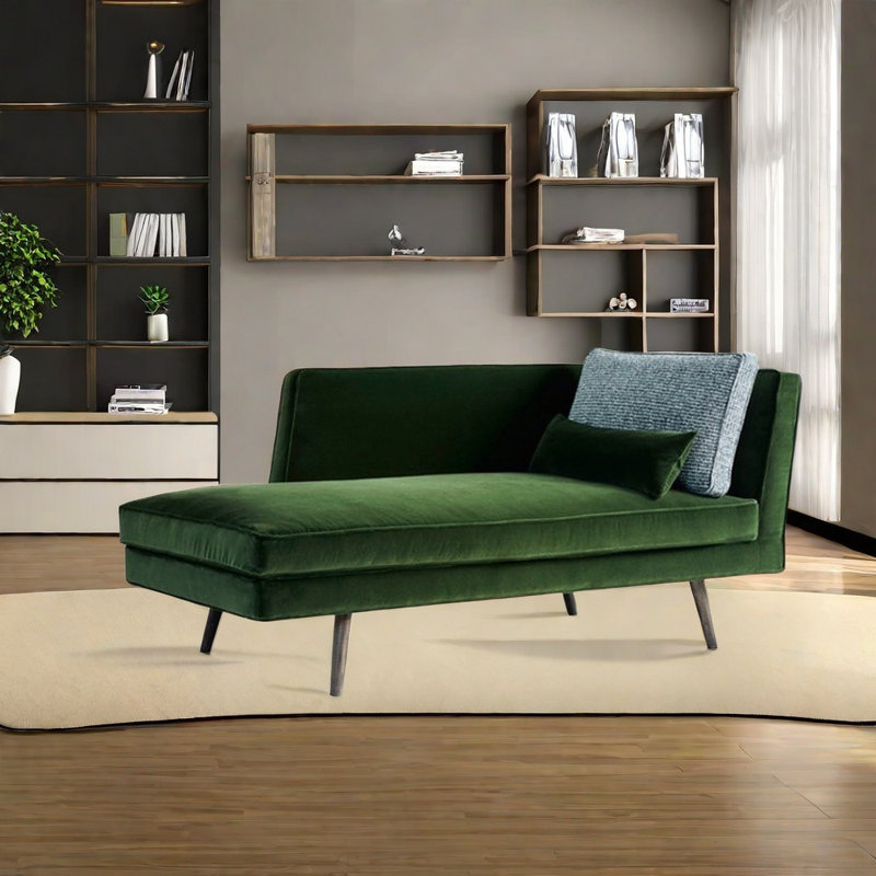 Chaise en bouleau élégante et confortable, Orienté à droite, Vert