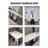 Rectangular Solid Wood + Sintered Stone tabletop Dining Table-110223179