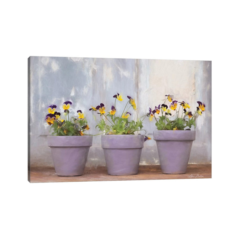 Pansy Still Life I by Lori Deiter - Wrapped Canvas Print, 66.04 cm H x 45.72 cm W x 1.91 cm D