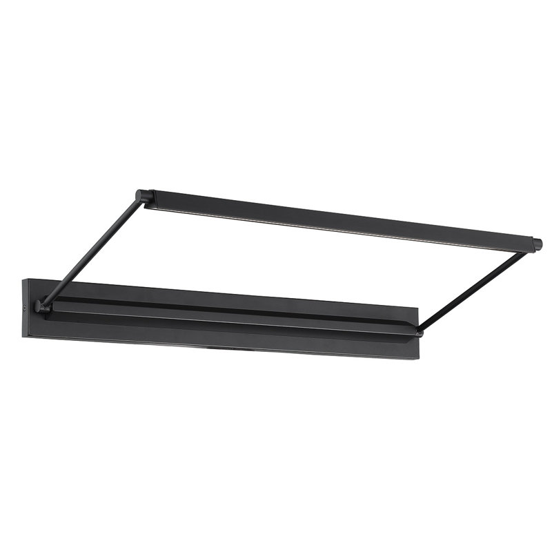 Applique murale Hudson, Noir, H 3,0625 po x l 24 po x P 12,625 po