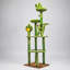 Arbre à chat 72 po avec capsule transparente, poteaux en sisal, perchoirs moelleux et jouets interactifs pour chats d'intérieur de toutes tailles