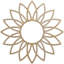 Médaillon de plafond 18 "x 18" x P 6 1/4 "x P 1/4" Daisy-59356316-59356310
