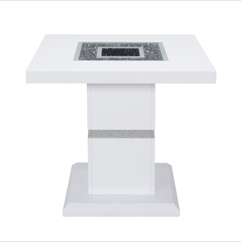 ARIYA WHITE END TABLE, White