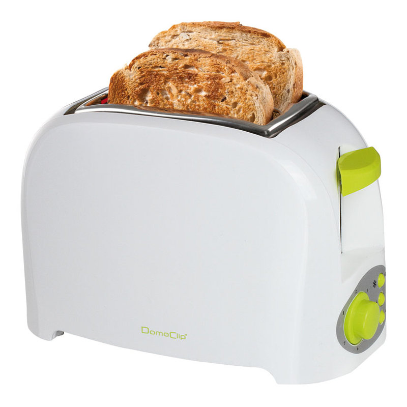 2-Slice Toaster, White/Green