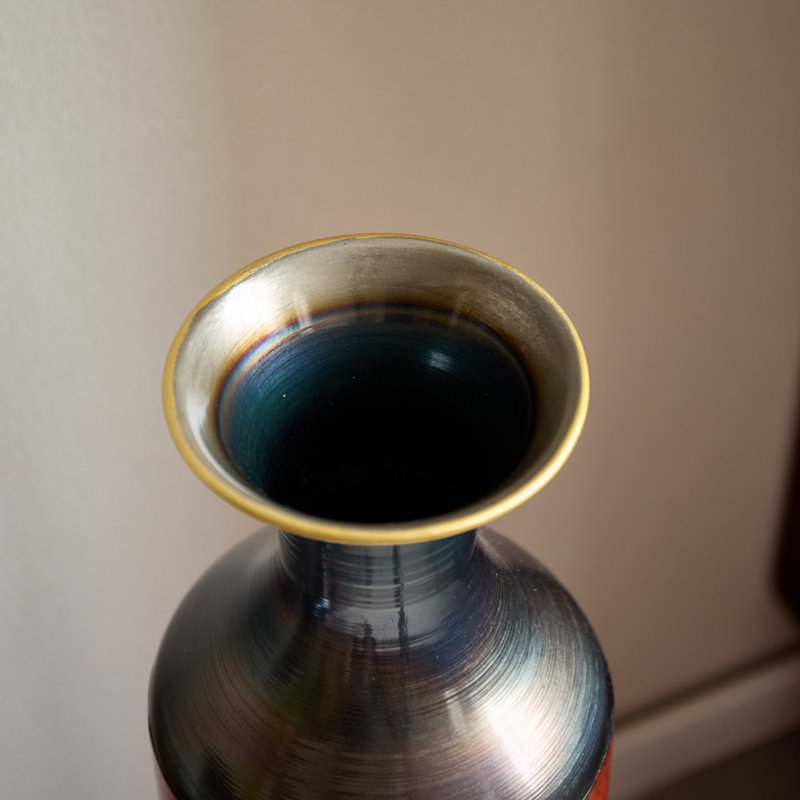 Vase de plancher en métal de style moderne, décoration de maison en forme de gouttelette, ensemble de 3 vases en métal blanc