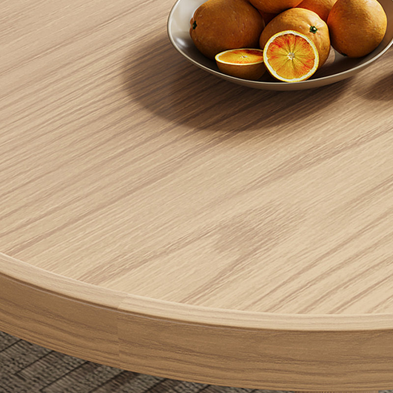 Solid Wood Coffee Table Set Round Cute Design