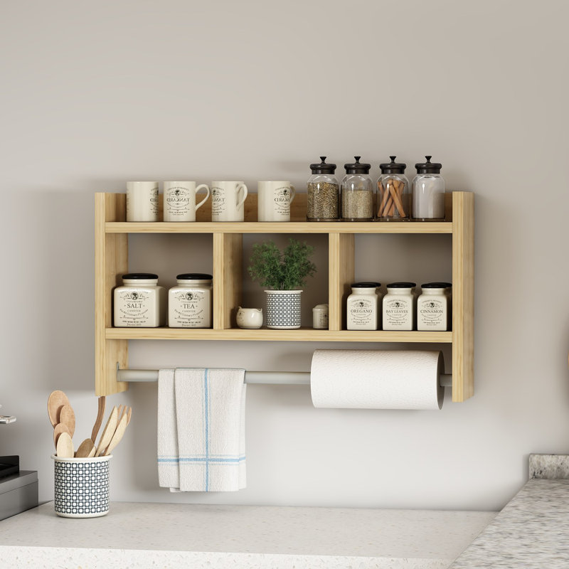 Locelso Floating Shelf, Natural