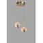 Lustre scandinave Glam, 100% métal, 27,6 po x 9,8 po | Finition cuivrée avec peinture séchée au four, revêtement dégringolé | Douille E27, 40 W maximum | Éclairage élégant pour les salons et les salles à manger modernes, design élégant-232450813-232450811