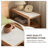 Simple Solid Wood Movable Side Table