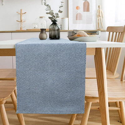 Table Runner Chevron Pattern Kitchen Dining Table Runner | Dresser Scarf Runner | Furniture Top Cover