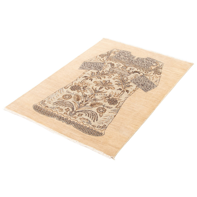 Tapis beige Heritage 4 pi 0 po x 5 pi 6 po
