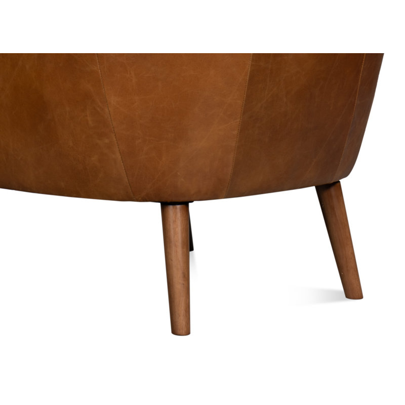 Patron Leather Wingback Chair