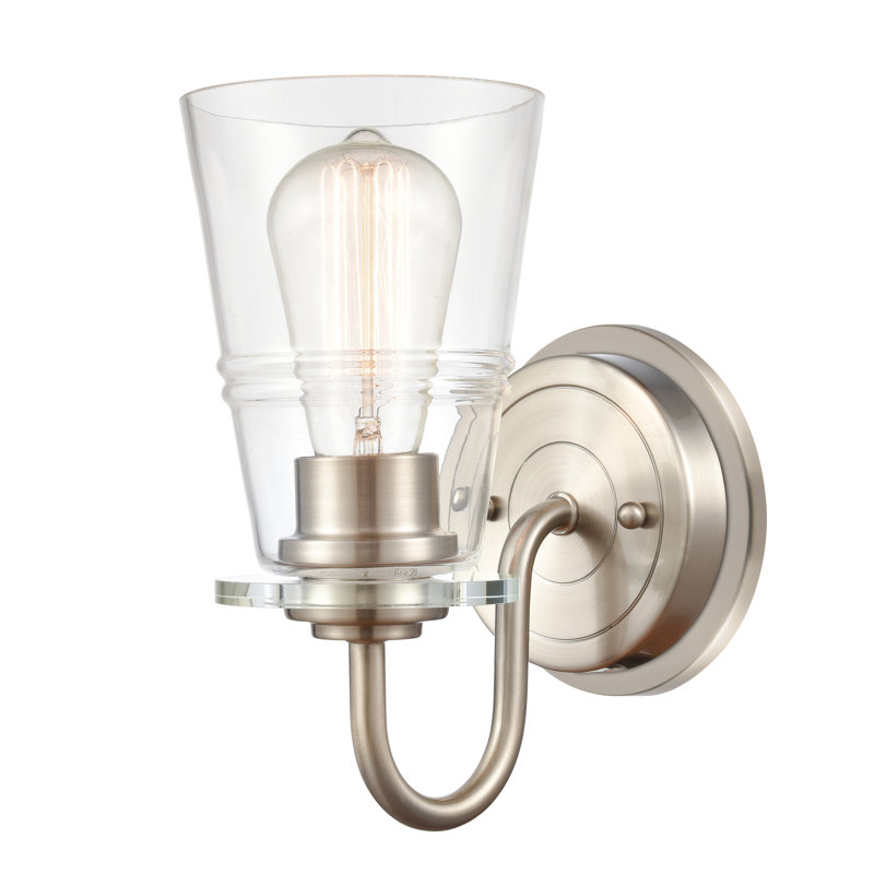 Hayman Dimmable Bath Sconce, LED, Satin nickel