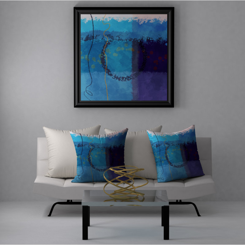Abstract Throw Pillow, 20" x 20"