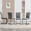 Modern Upholstered Velvet Armless Dining Chair-723248542-704867797