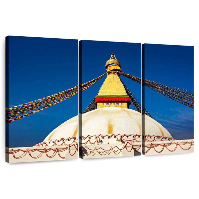 Adella Boudhanath Stupa, 20" H x 33" W
