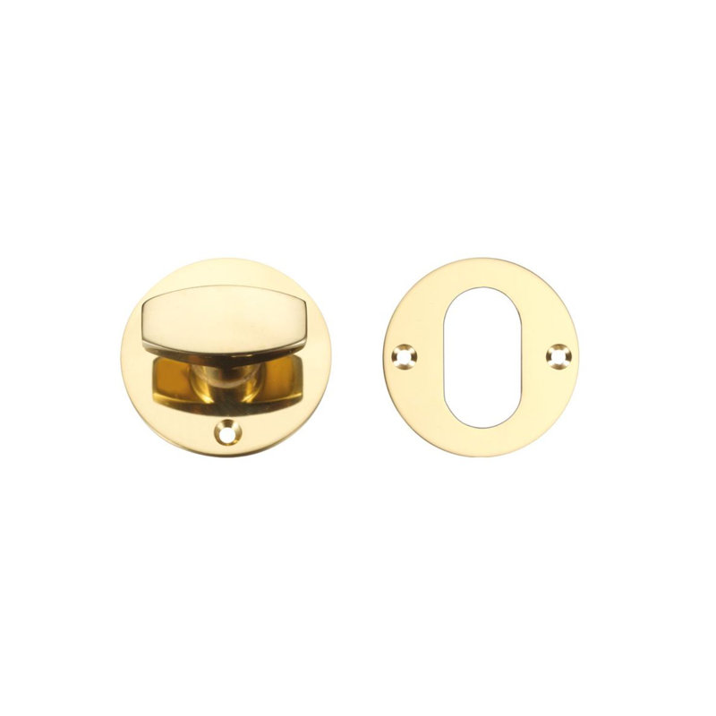 Turn and Escutcheon Latch, Satin Chrome