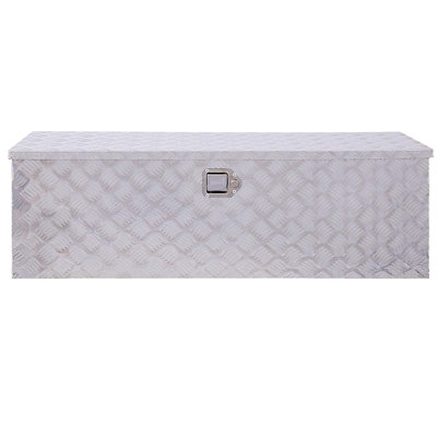48inch Aluminum tool box,heavy duty truck bed tool box,outdoor trailer pickup storage tool box,RV storage organizer,underbody box w/lock keys, 48x15x1