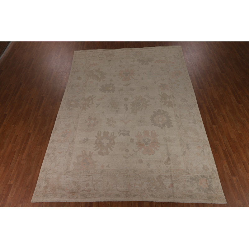 Earth Tone Vegetable Dye Oushak Area Rug