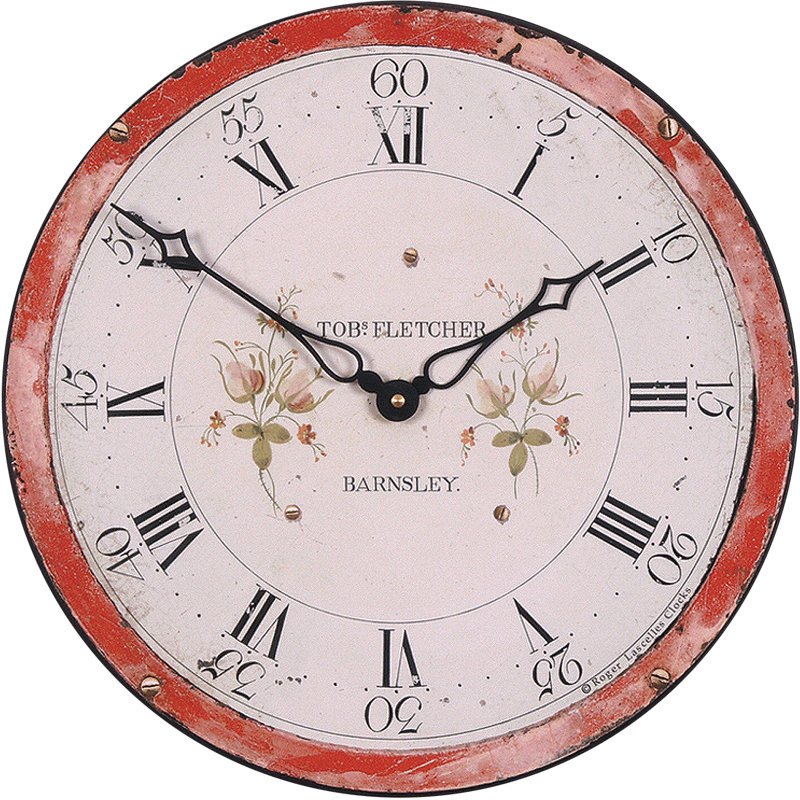 Antique Grandfather Clock Dial Design - 36cm