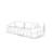 Chenille Retro Straight Sofa