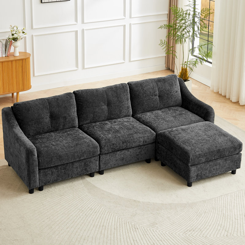 3 Seater Sofa, Grey