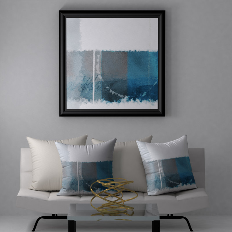 Abstract Reversible Throw Pillow, 20" x 20"