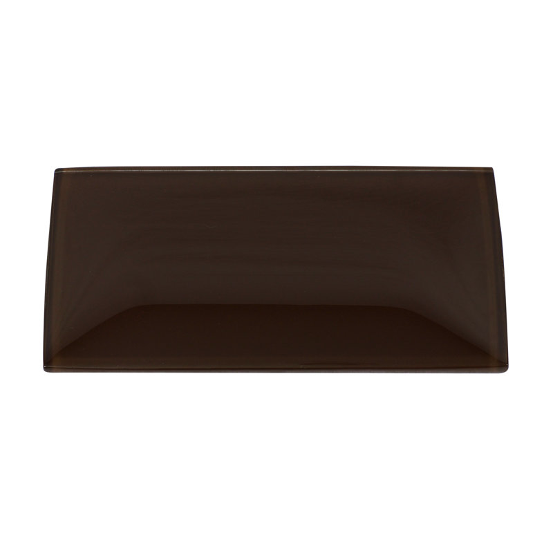 Carrelage mural en verre brillant urbain 4 "x 8" Urban, Espresso