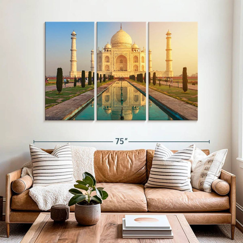 The Taj Mahal, 42" H x 65" W