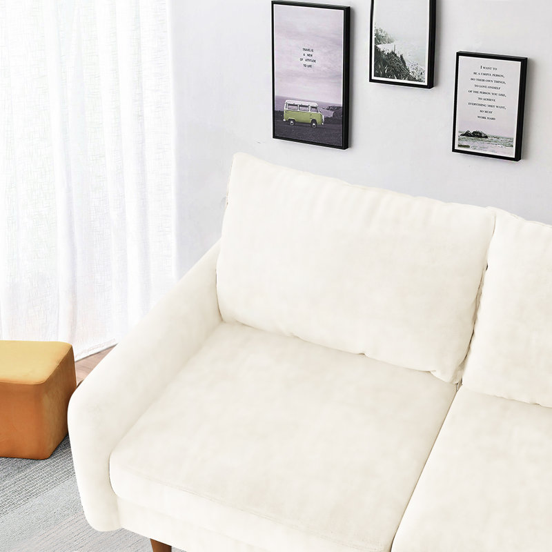Canapé Haugabook, Velours beige