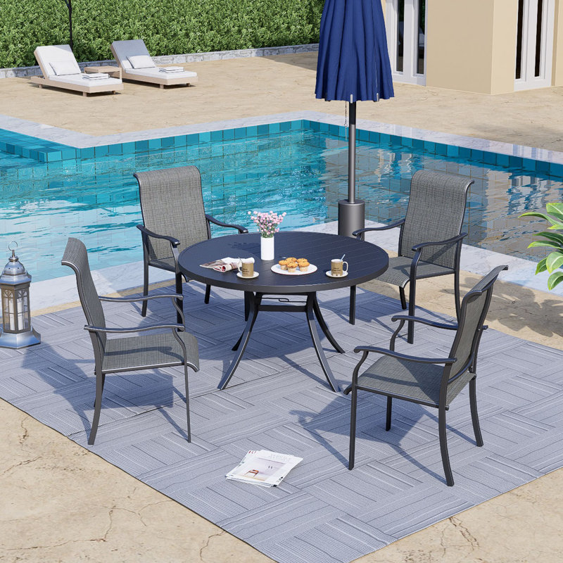 Ensemble repas pour 4 personnes, Brun clair / brun