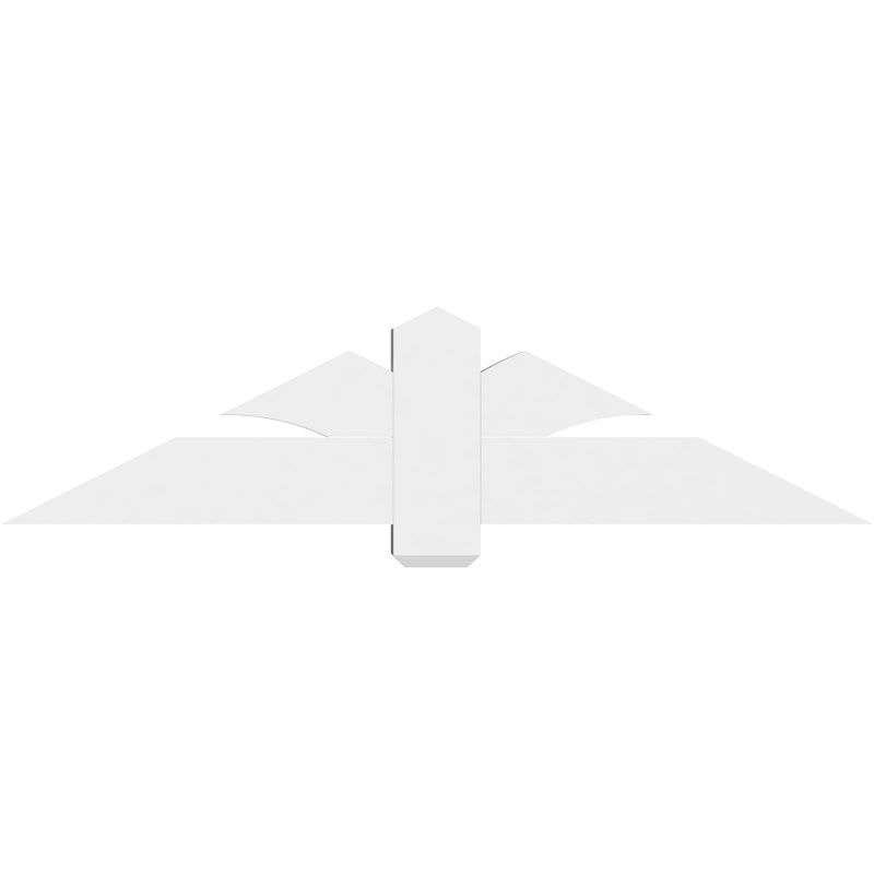 Support pour pignon en PVC Redmond, H 15 po x l 60 po (pas: 6/12), P 4 po x F 6 po