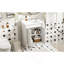 Meuble-lavabo 24 po avec lavabo supérieur, meuble de rangement moderne à 2 niveaux, meuble-lavabo simple, grandes tablettes de rangement-488402959