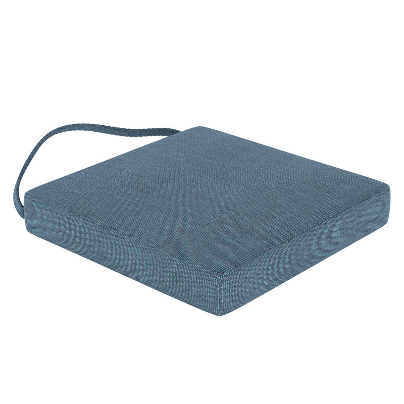Sunbrella® Indoor/Outdoor Dining Chair Cushion, Spectrum Denim Sunbrella®