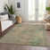Machine Washable Indoor/Outdoor Cinead ACN1664 Green Rug