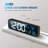 Digital Clock, Large Display Digital Clock, Wired Black + Blue Numbers