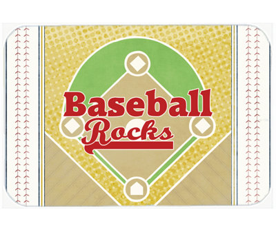 Caroline's Treasures Baseball Rules Glass Cutting Board