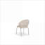 Chaise d'appoint Ruby Modern Contemporary pour adultes, assise en tissu d'ameublement beige avec métal robuste et amp; Pieds en acier-730548442-730548441