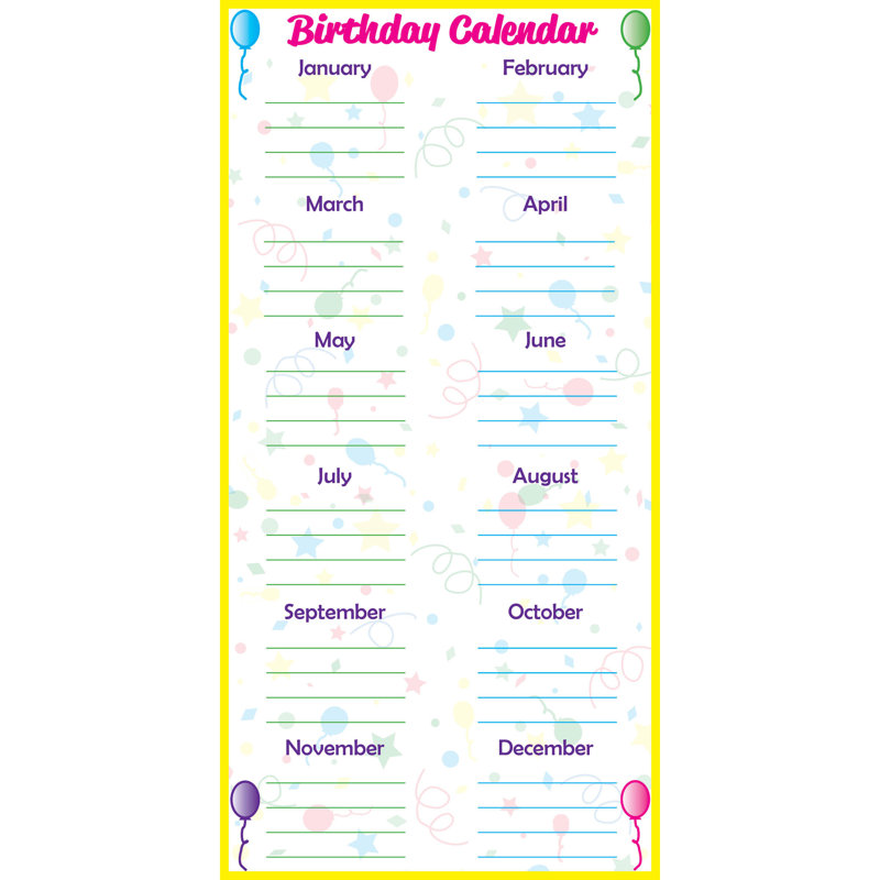 Calendrier d'anniversaire Low-Tac