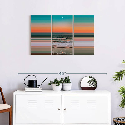 " Colorblock Seascape " by Michael A 3 - Pieces