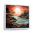 White Floater Framed
