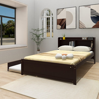 Full/Double Solid Wood Platform Bed