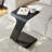15" Modern C-Shaped Side Table With Wheels-2045720819