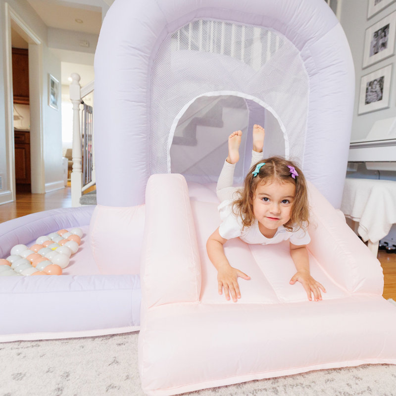 Bounceland Mini Bouncer Cloud with Ball Pit, Cotton Candy