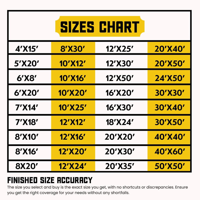 12 pi x 16 pi 250 g / m² 7,5 oz bâche robuste, résistant aux rayons UV, Vert
