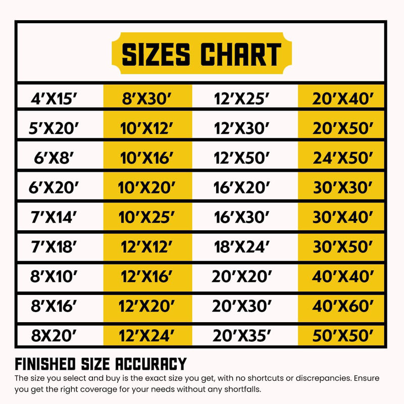 6 pi x 8 pi 250 g / m² 7,5 oz bâche robuste, résistant aux rayons UV, Vert